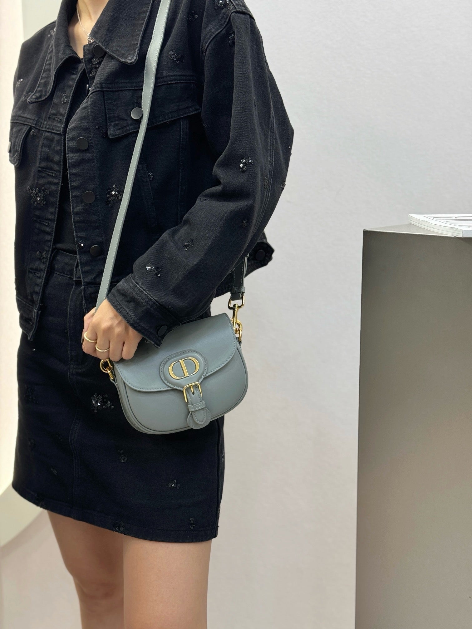 디올 바비백 레더 스몰,미디움