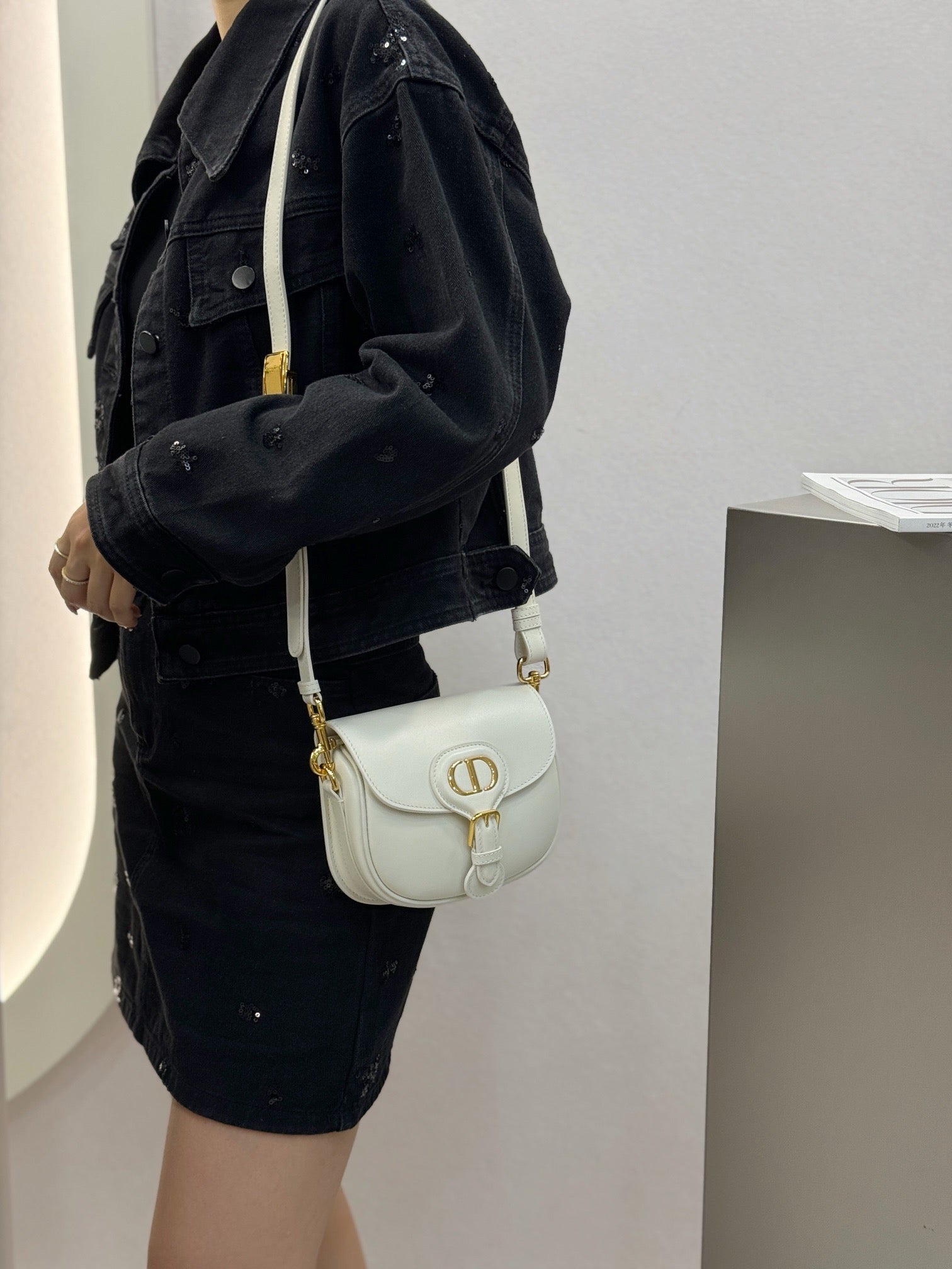 디올 바비백 레더 스몰,미디움