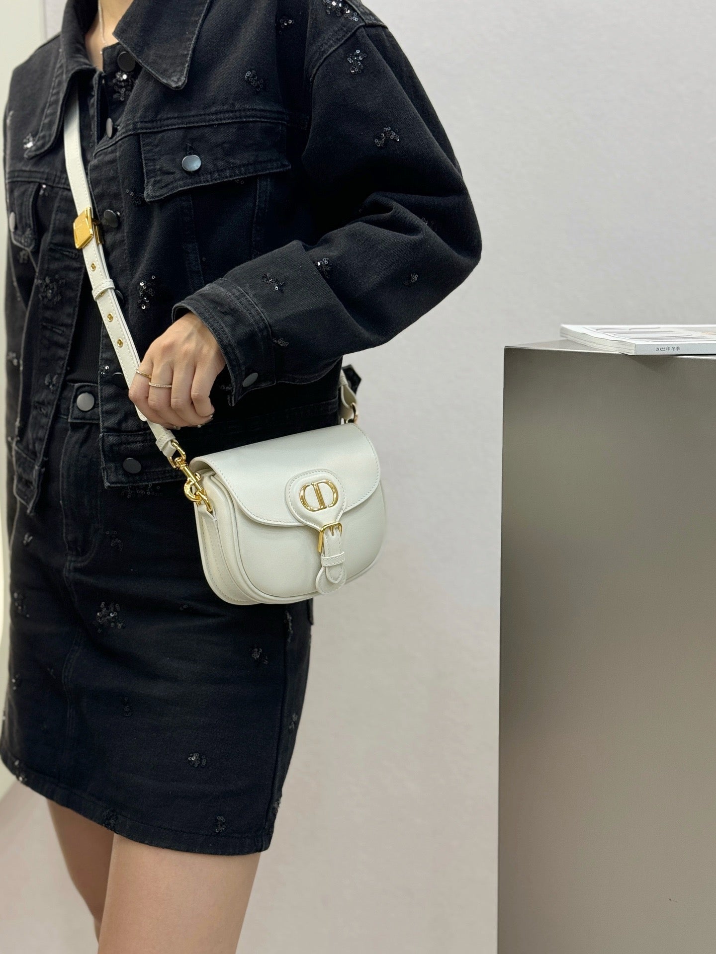 디올 바비백 레더 스몰,미디움