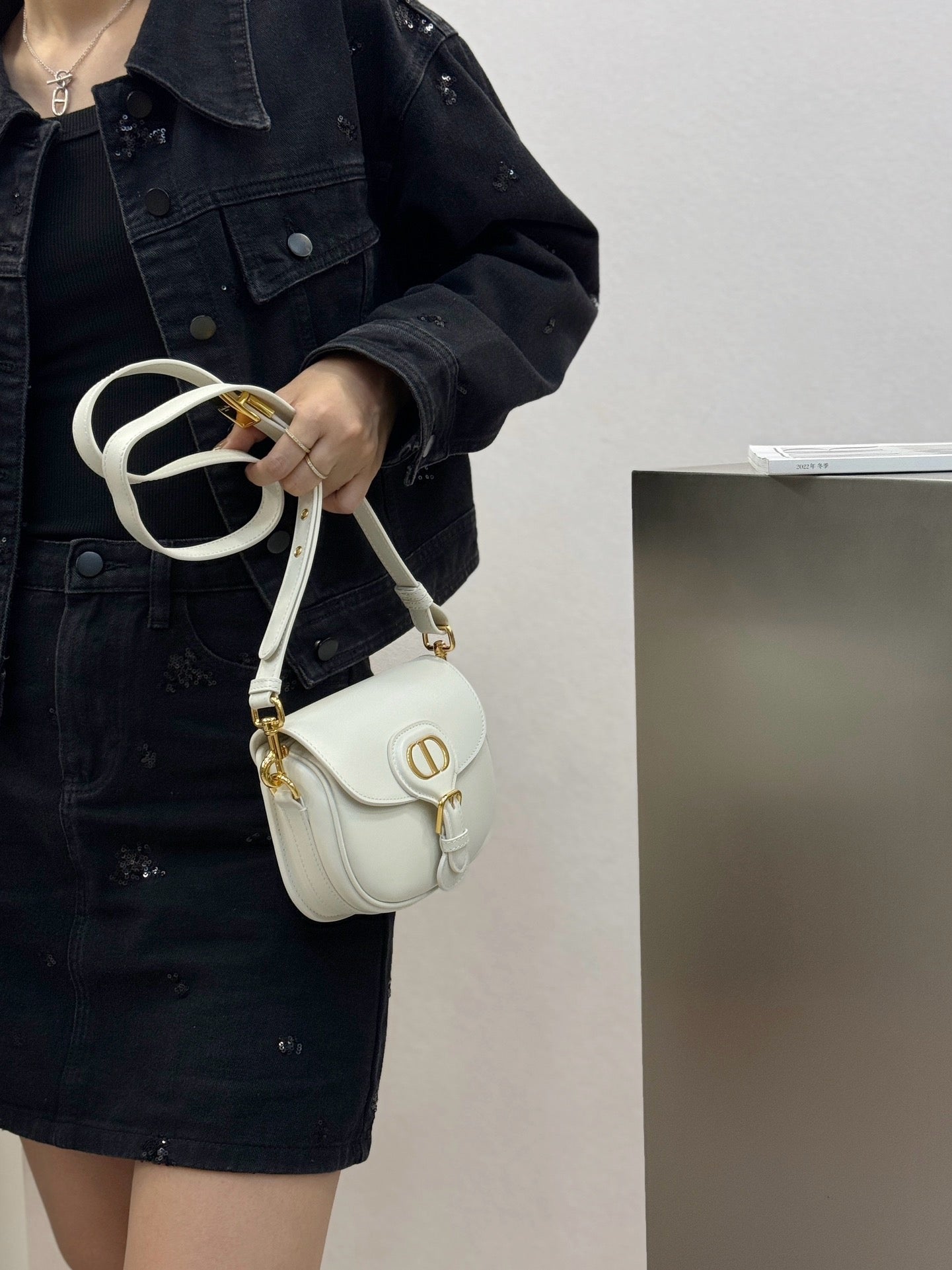 디올 바비백 레더 스몰,미디움