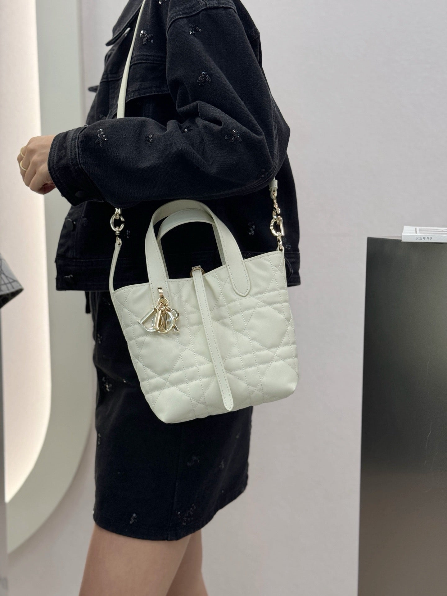 디올 버티컬 뚜주흐백 스몰,미디움