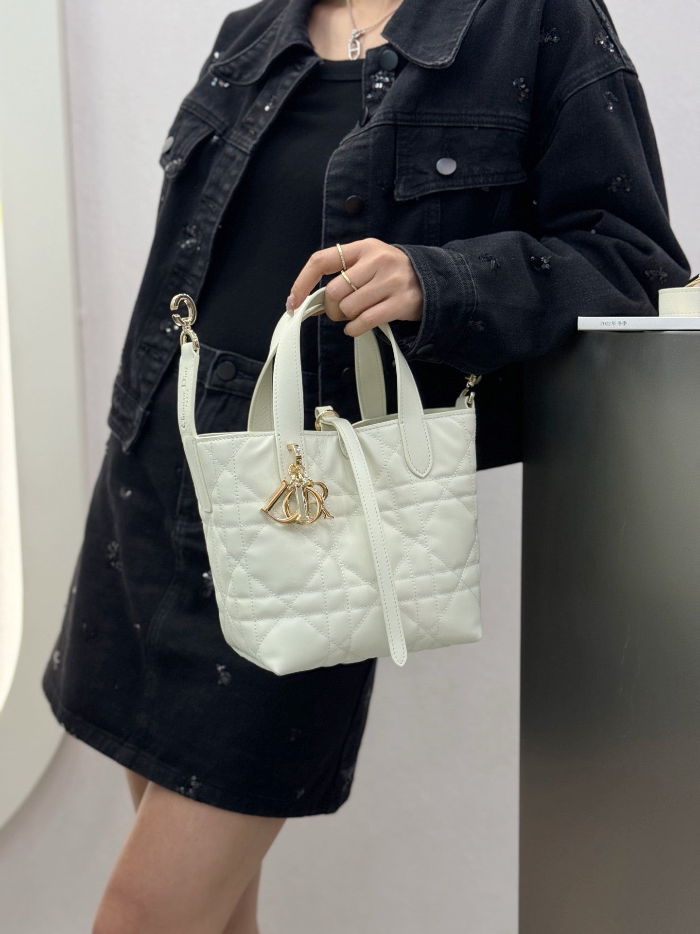 디올 버티컬 뚜주흐백 스몰,미디움