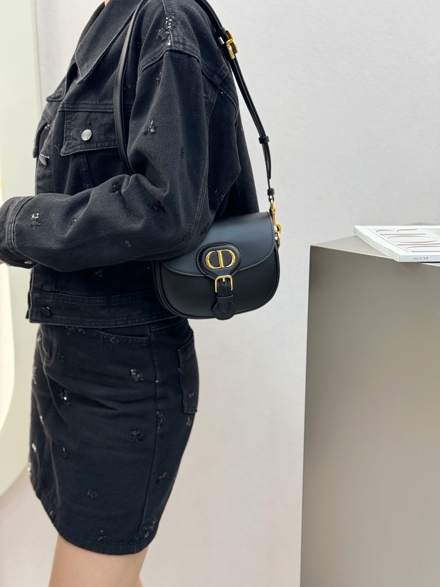 디올 바비백 레더 스몰,미디움