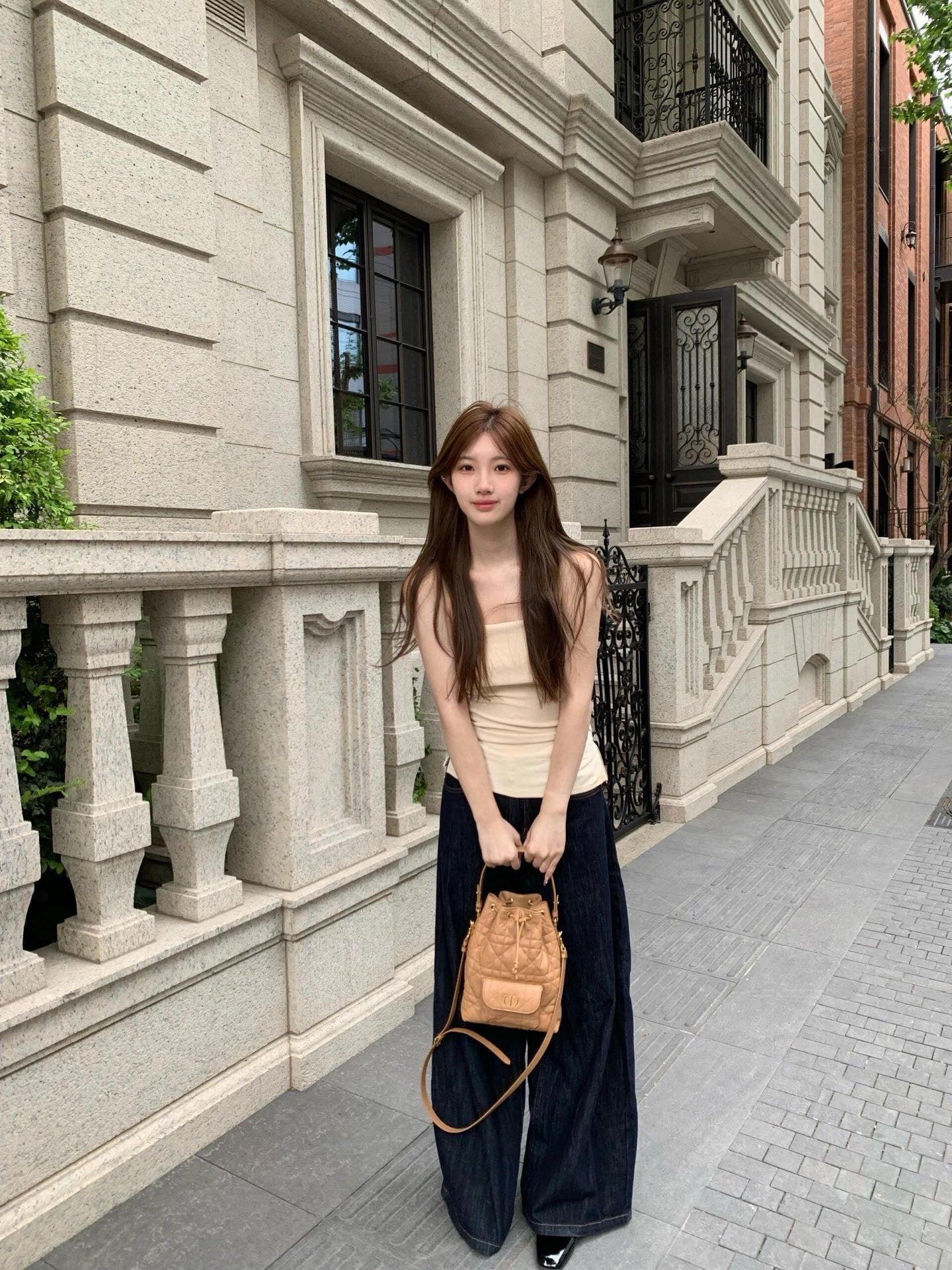 디올 카로 스몰 버킷백