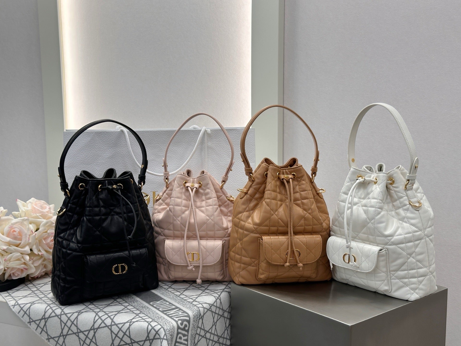 디올 카로 스몰 버킷백