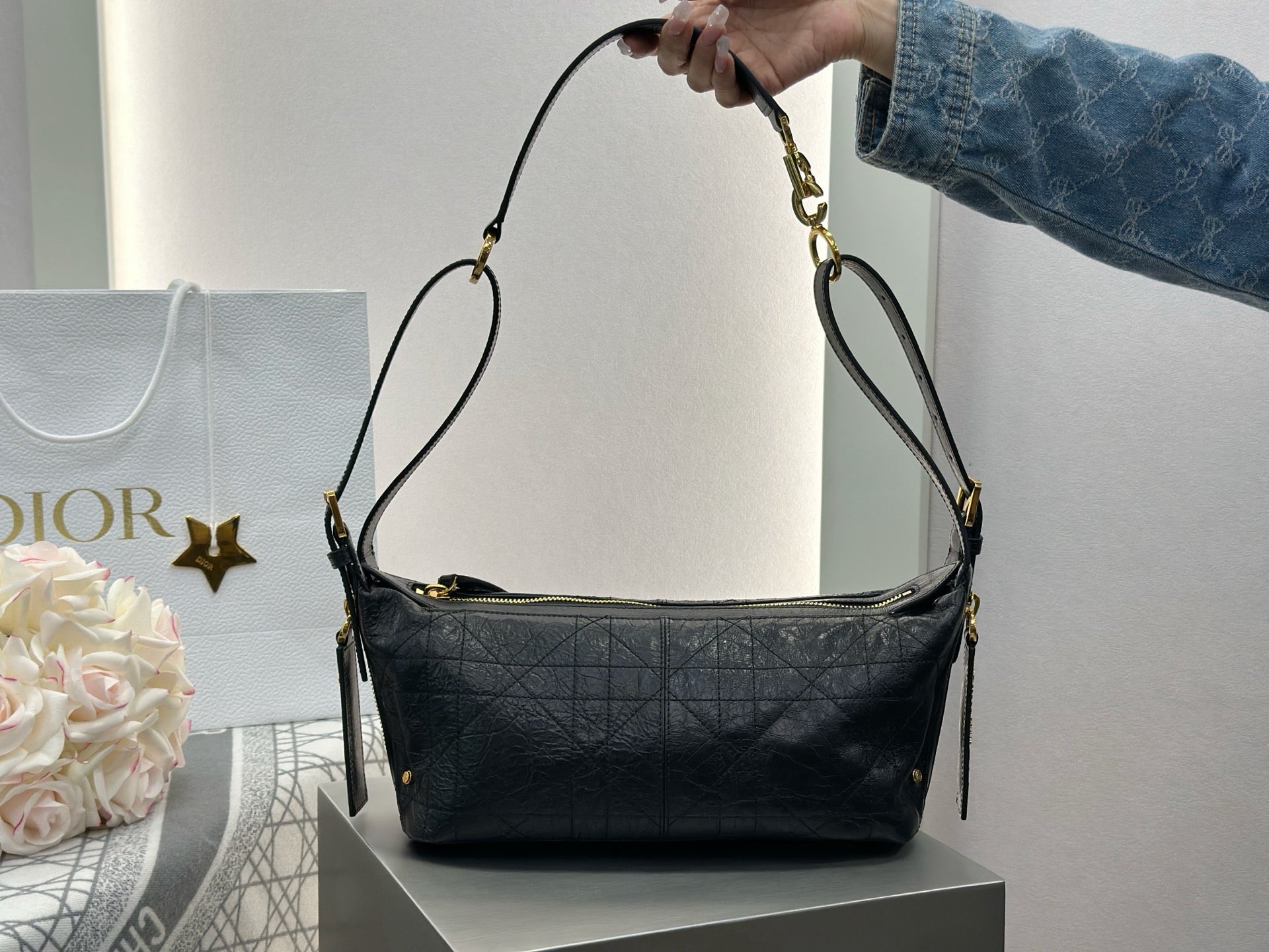 디올 매크로까나쥬 크링클 디저니 백