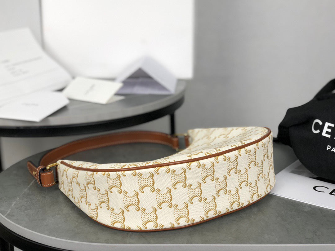 셀린느 아바 숄더백 캔버스