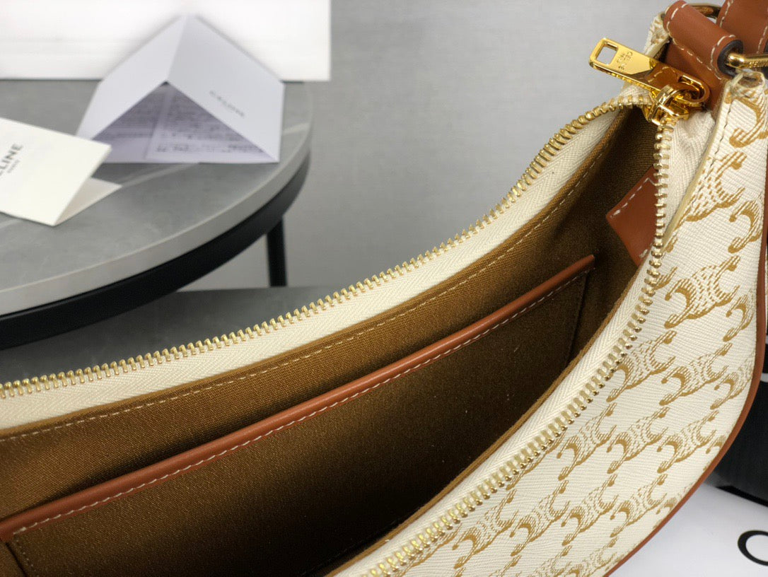 셀린느 아바 숄더백 캔버스