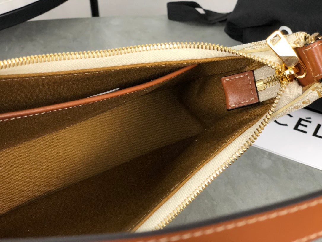 셀린느 아바 숄더백 캔버스