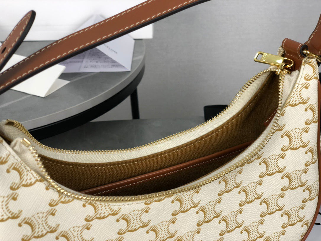 셀린느 아바 숄더백 캔버스