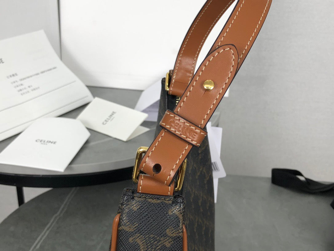 셀린느 아바 숄더백 캔버스