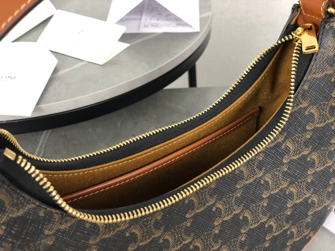 셀린느 아바 숄더백 캔버스