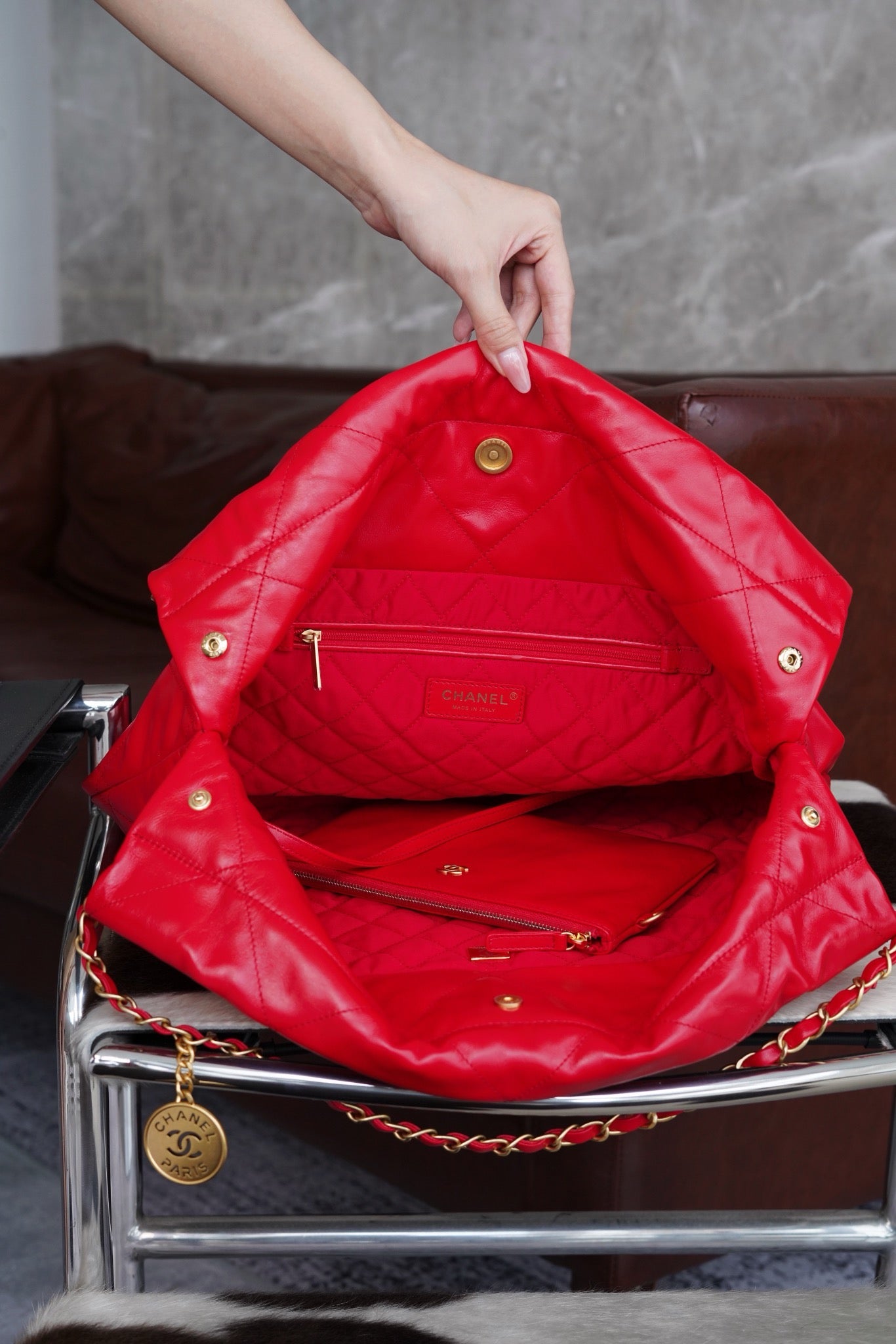 샤넬 22백 미디움 (유색)