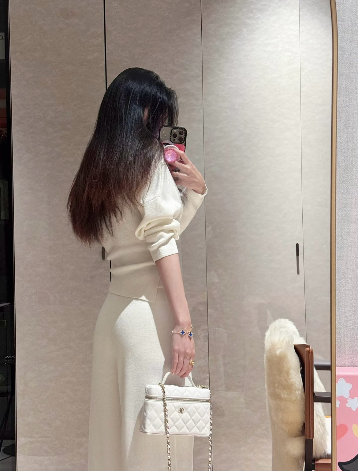 샤넬 클래식 체인 베니티 탑핸들 백