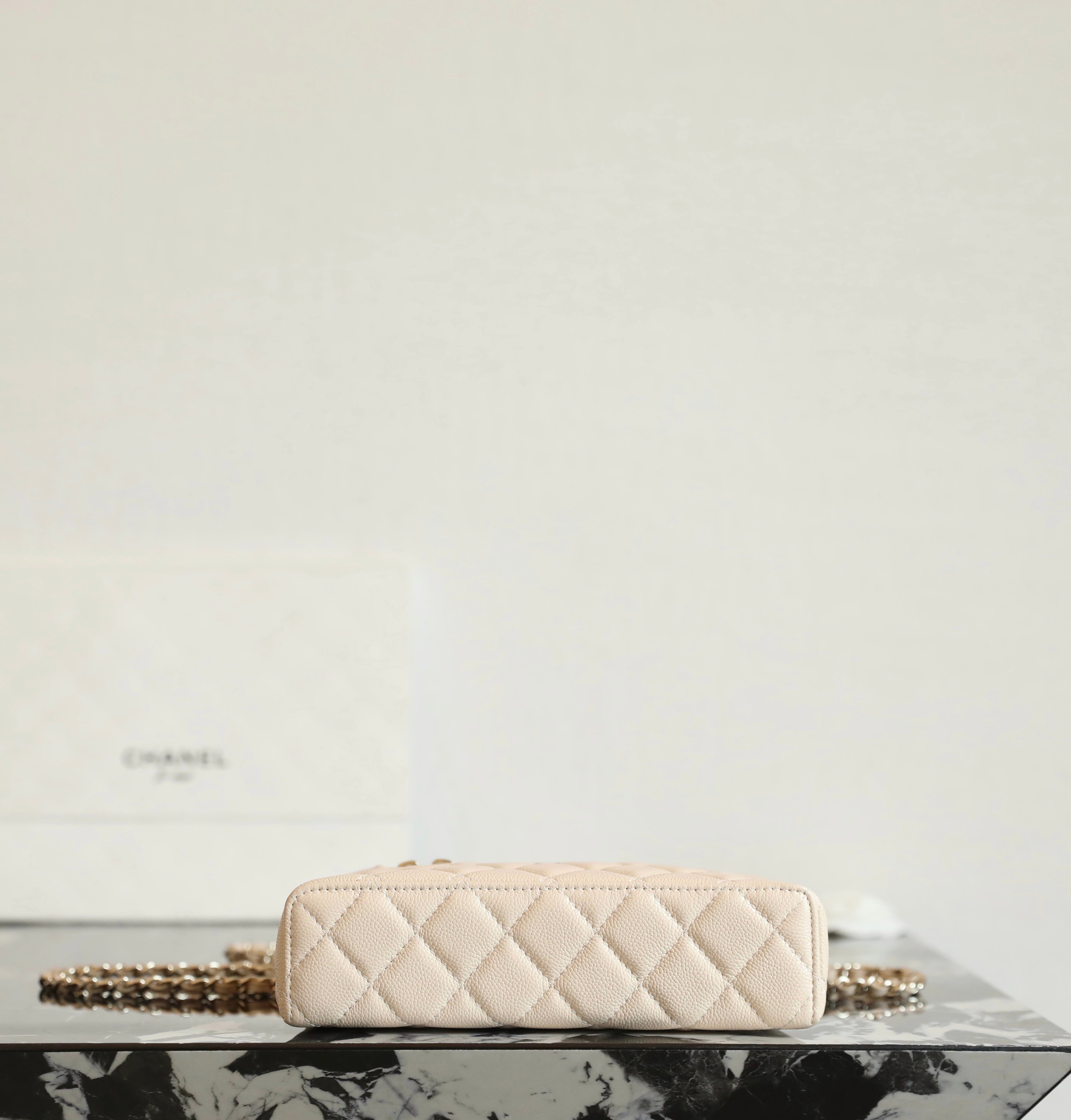 샤넬 클래식 체인 베니티 탑핸들 백