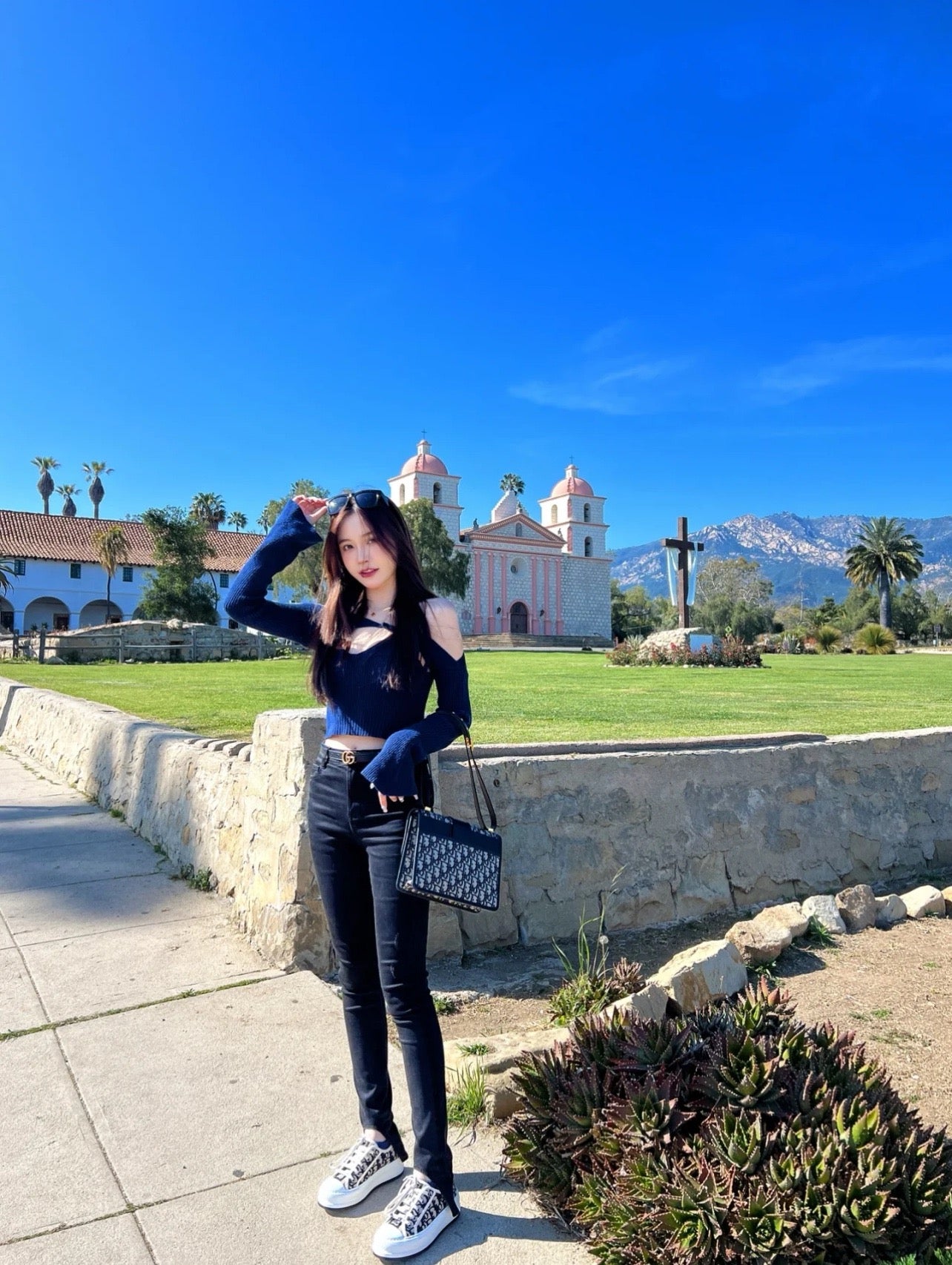 디올 오블리크 플랫폼 스니커즈