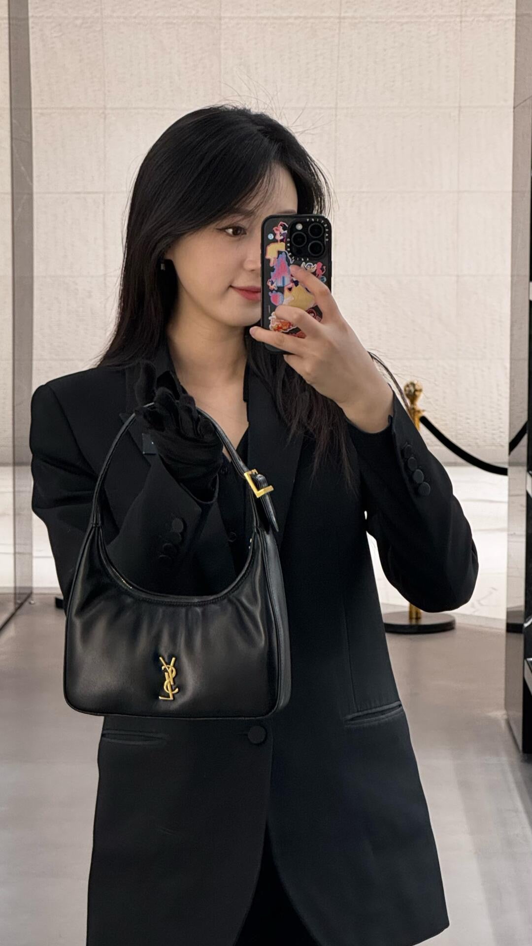 생로랑 칼립소 호보 백 미니