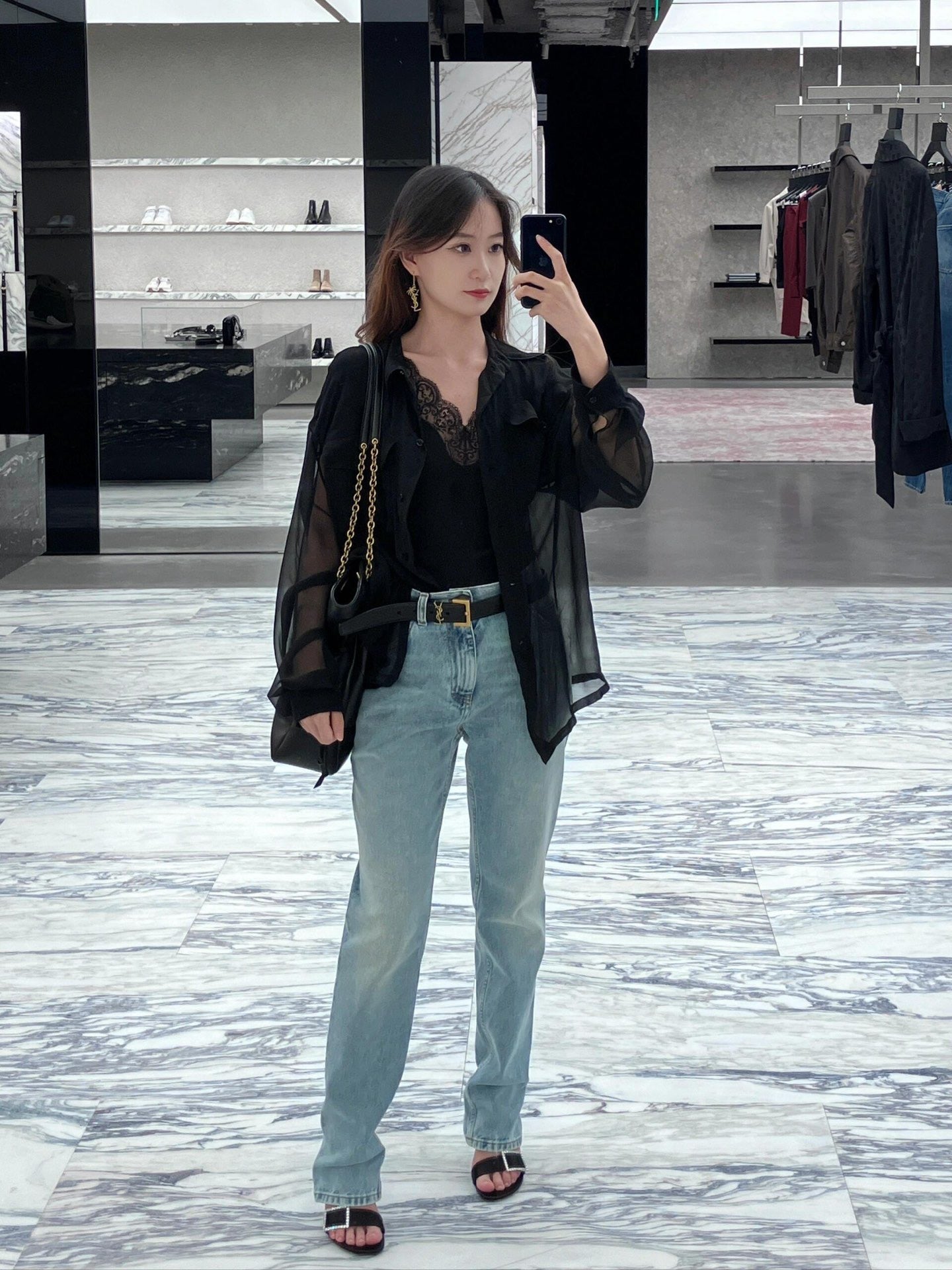 생로랑 제이미 4.3 포숑 램스킨 라지