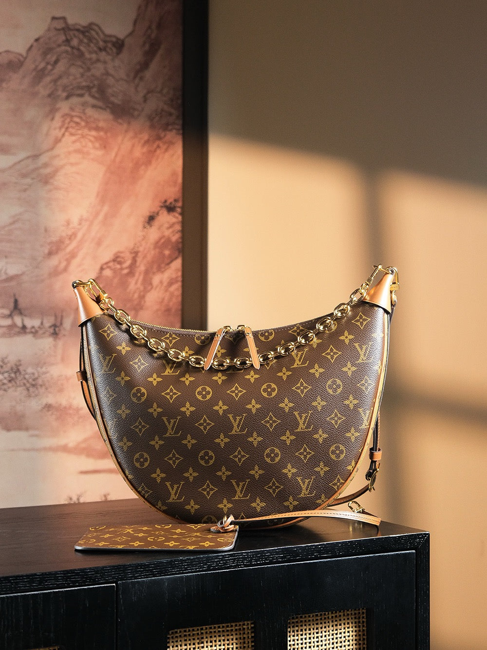 루이비통 모노그램 루프 호보백