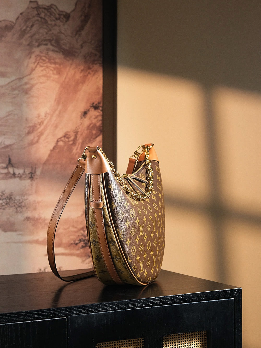 루이비통 모노그램 루프 호보백