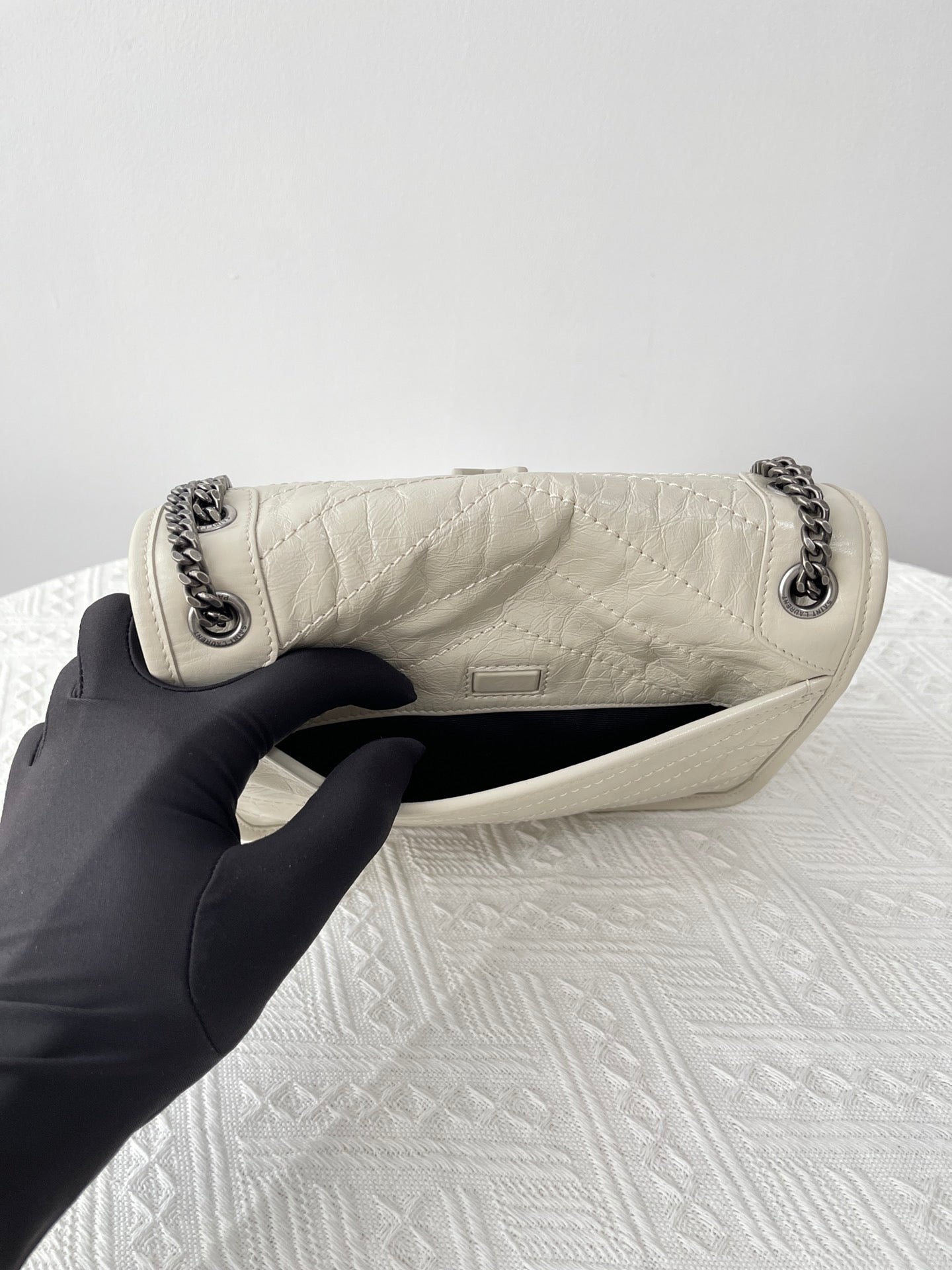 생로랑 니키백 베이비 빈티지 레더