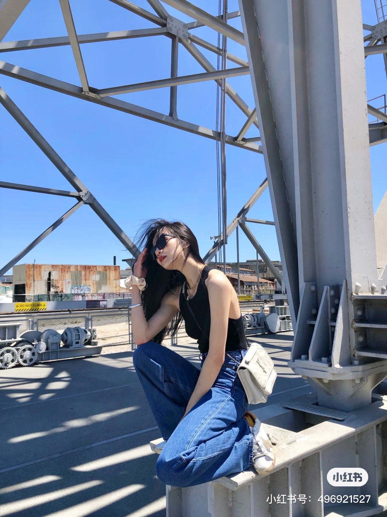 생로랑 니키백 베이비 빈티지 레더