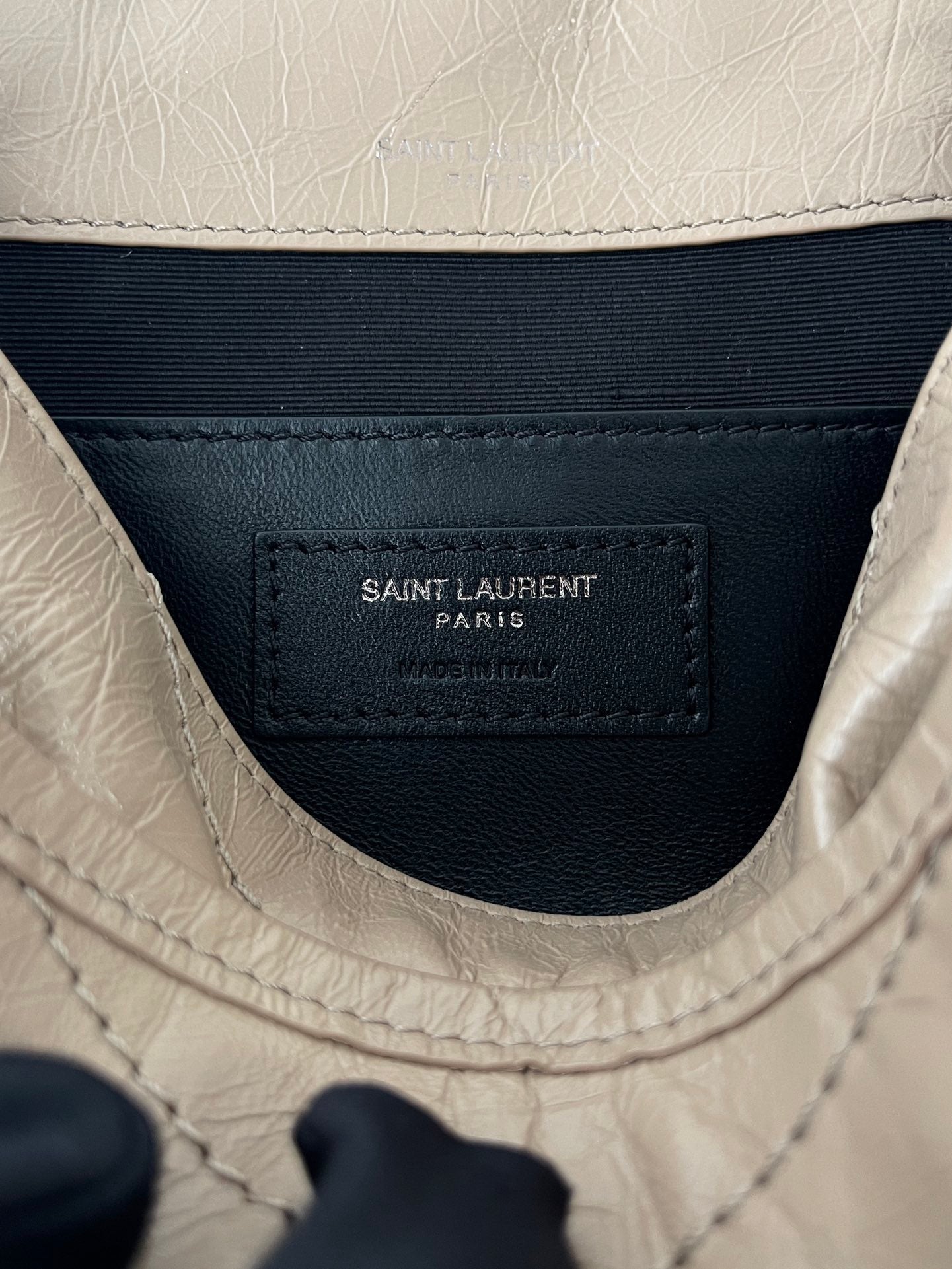 생로랑 니키백 베이비 빈티지 레더