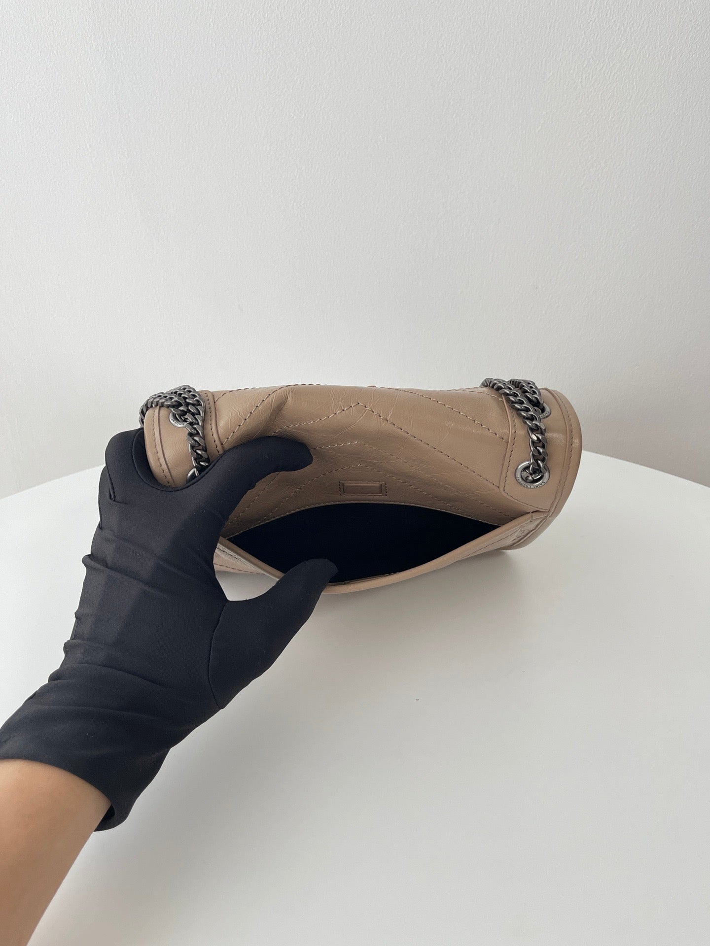 생로랑 니키백 베이비 빈티지 레더