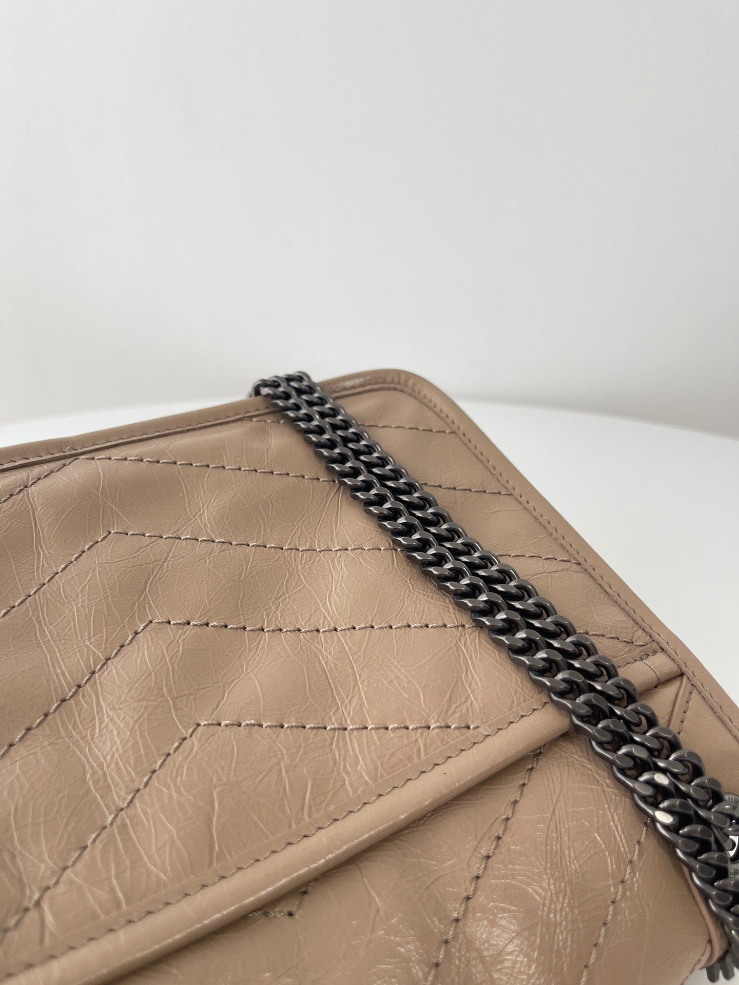 생로랑 니키백 베이비 빈티지 레더