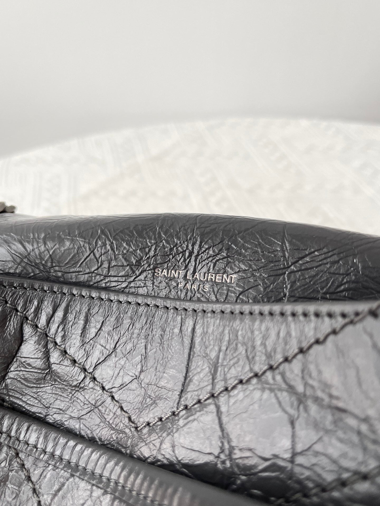 생로랑 니키백 베이비 빈티지 레더