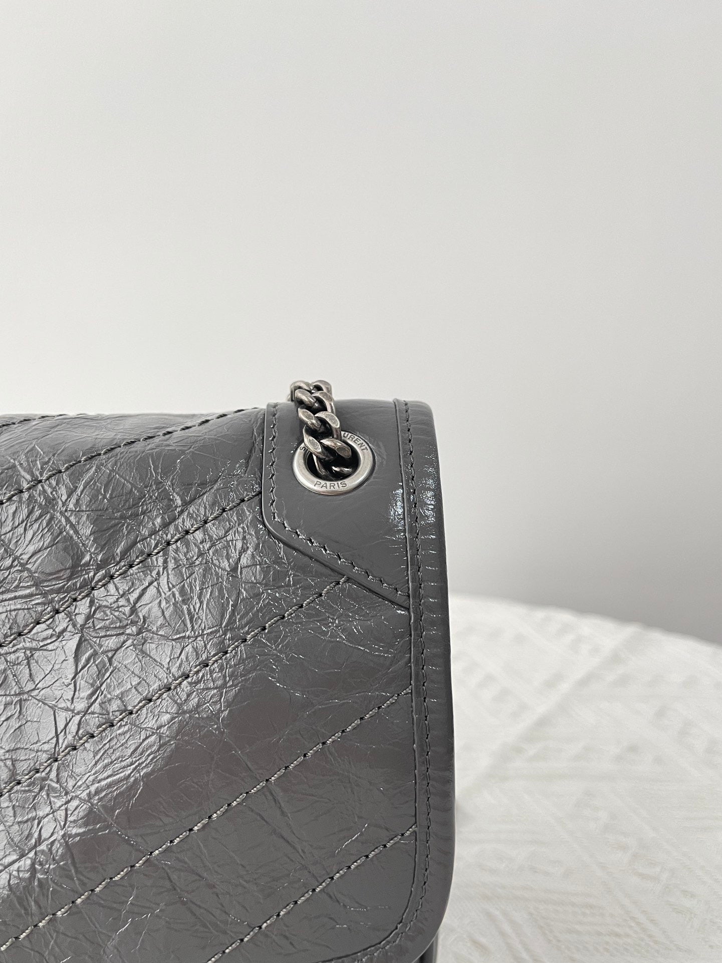 생로랑 니키백 베이비 빈티지 레더