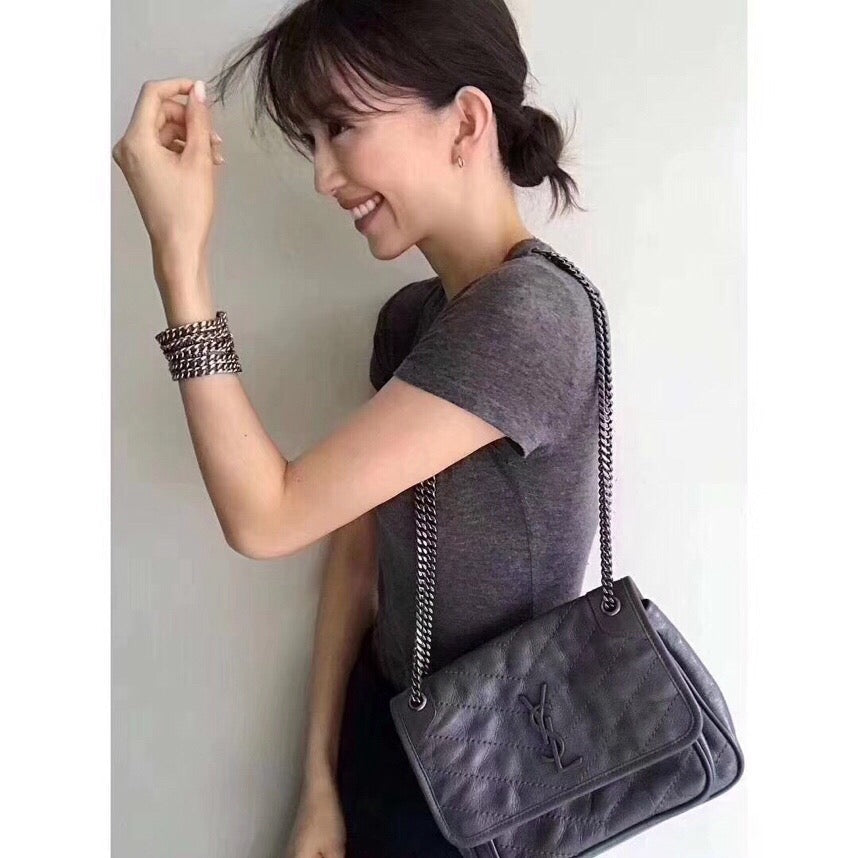 생로랑 니키백 베이비 빈티지 레더