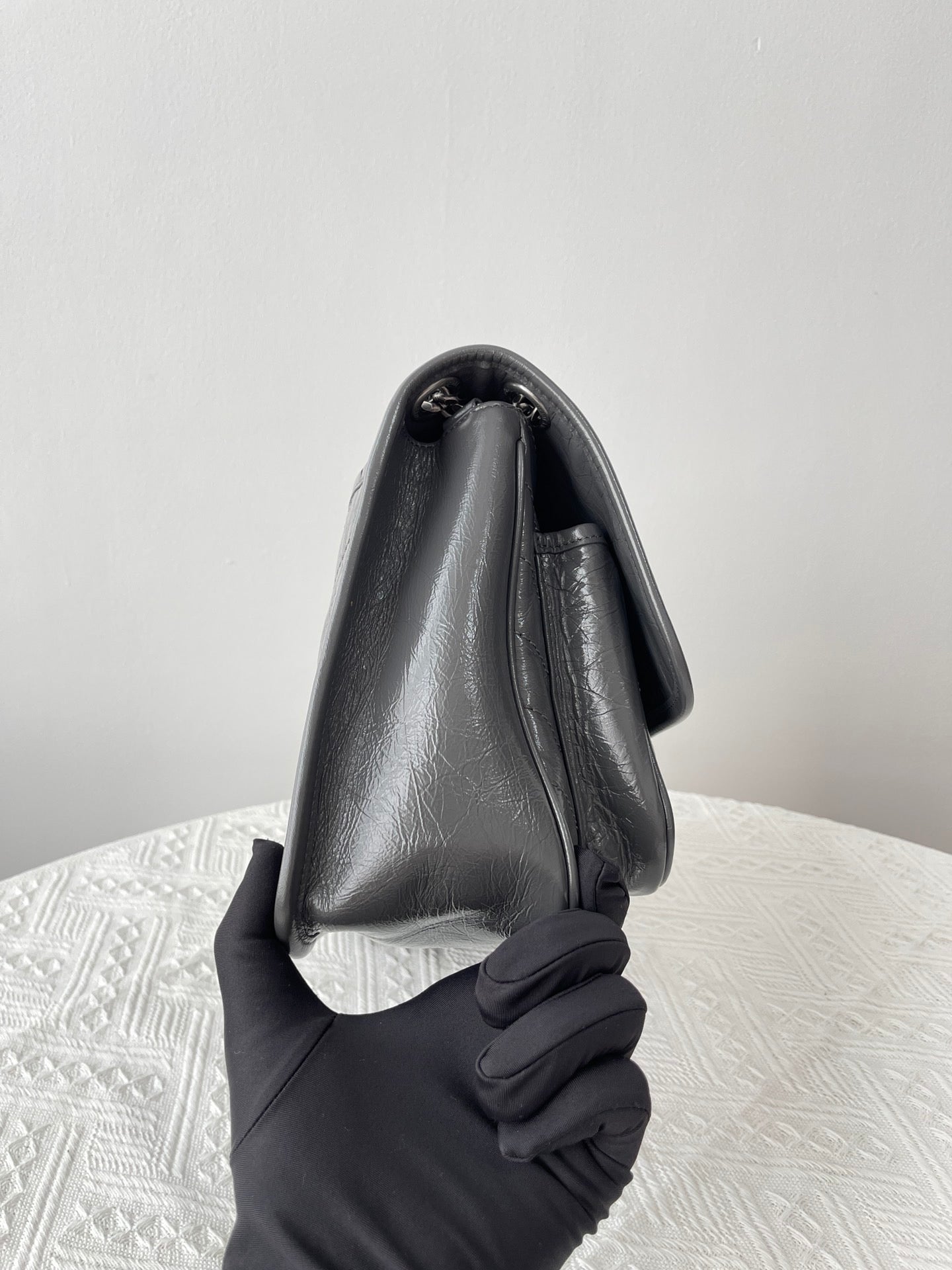 생로랑 니키백 미디움 빈티지 레더