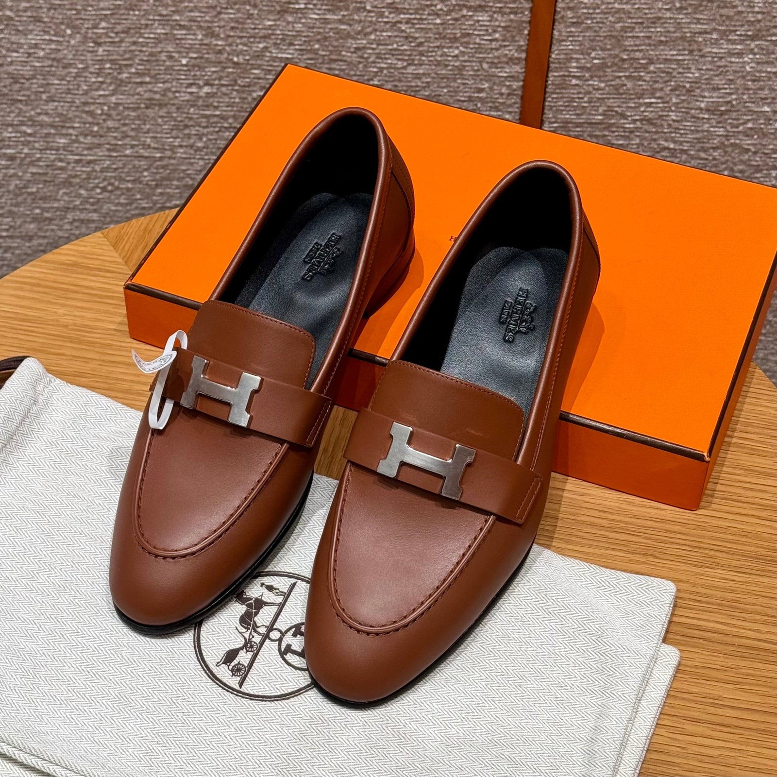 에르메스 Paris 파리 로퍼 은장