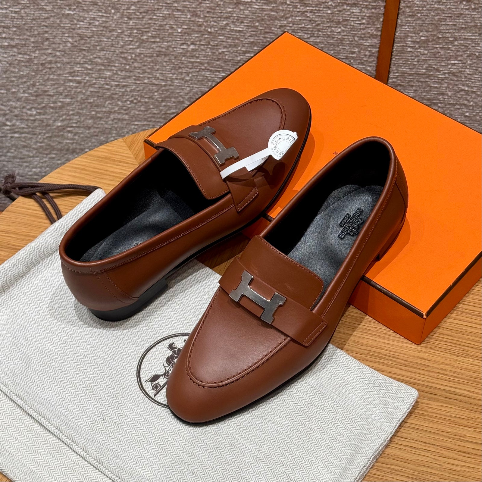 에르메스 Paris 파리 로퍼 은장