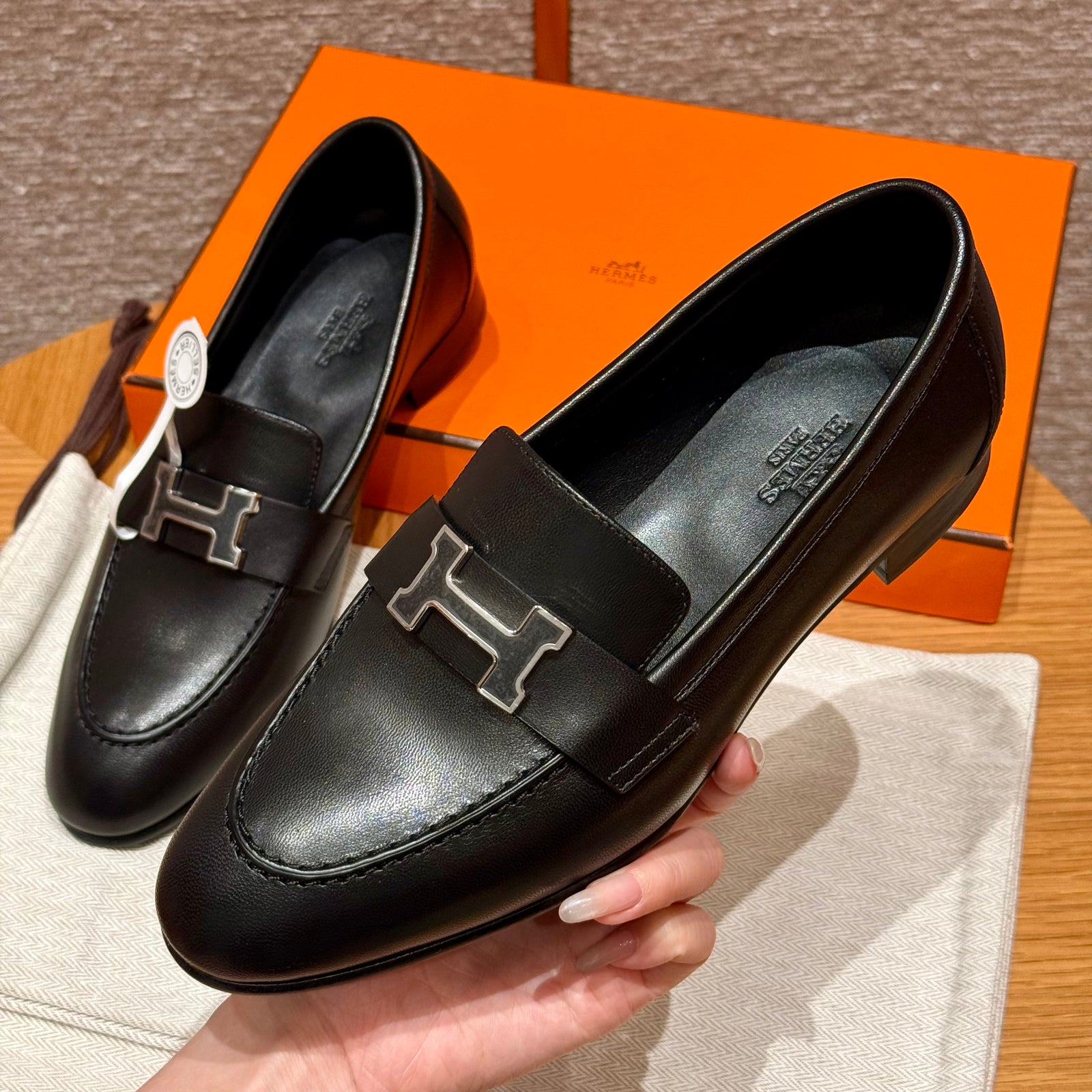 에르메스 Paris 파리 로퍼 은장