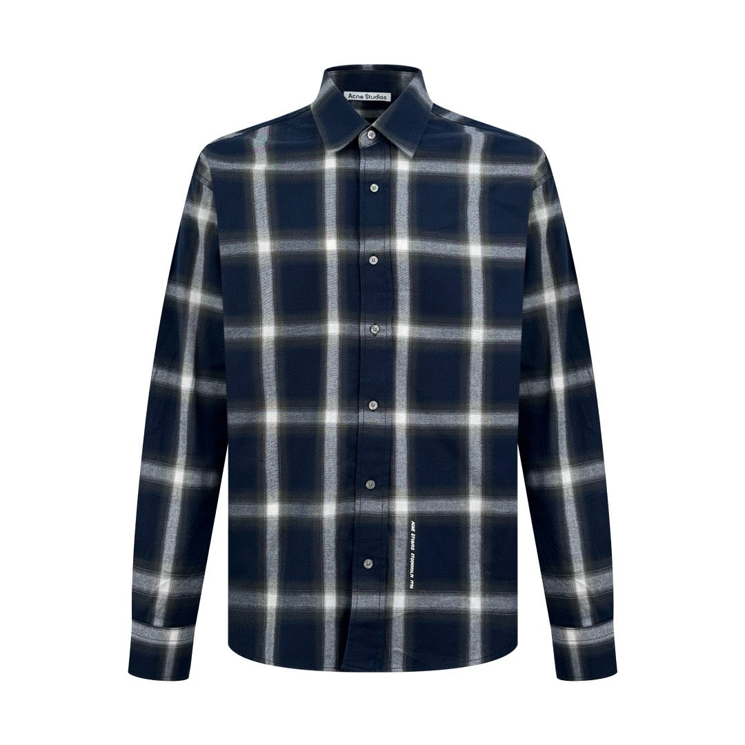 아크네 스튜디오 네이비 버튼업 셔츠