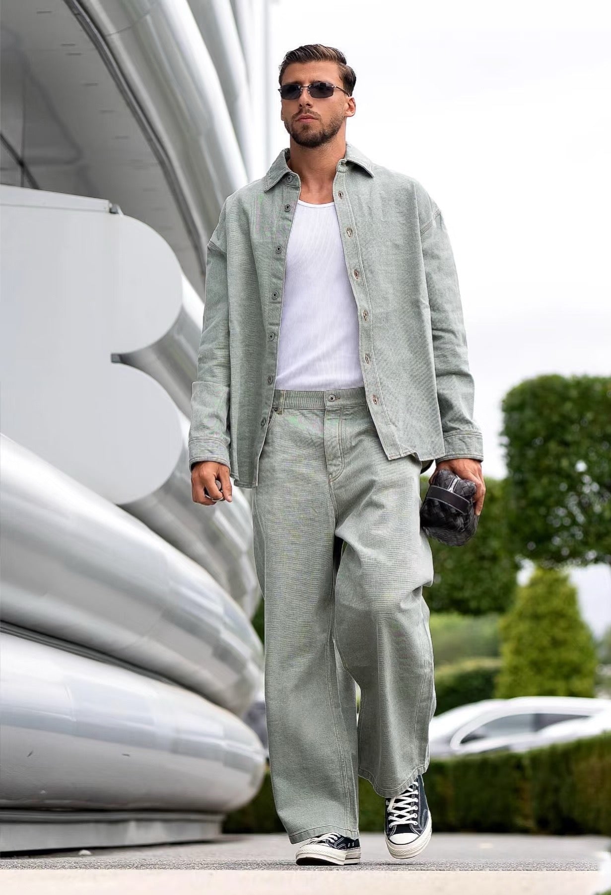 로에베 데님 셔츠