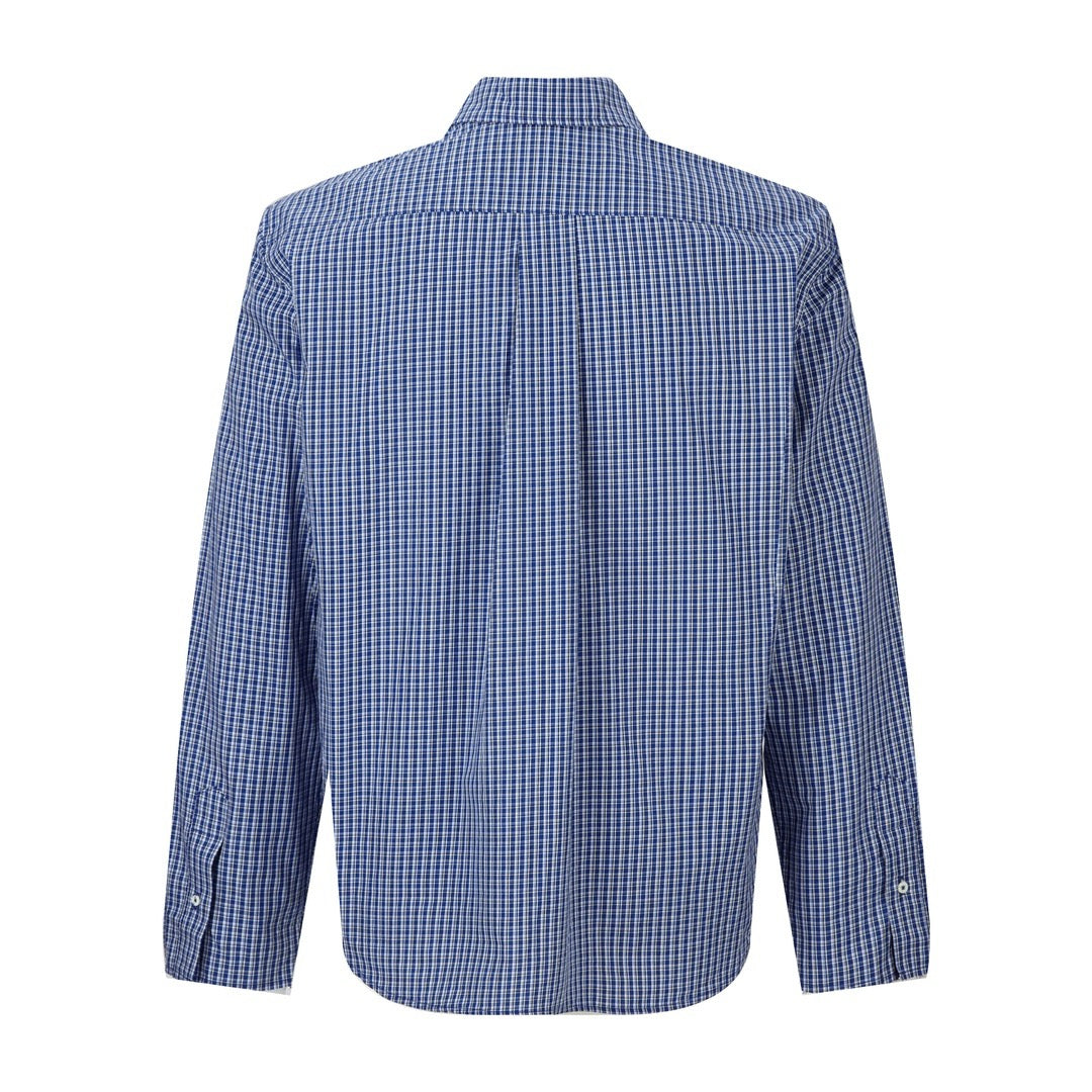 미우미우 체크 팝린 셔츠