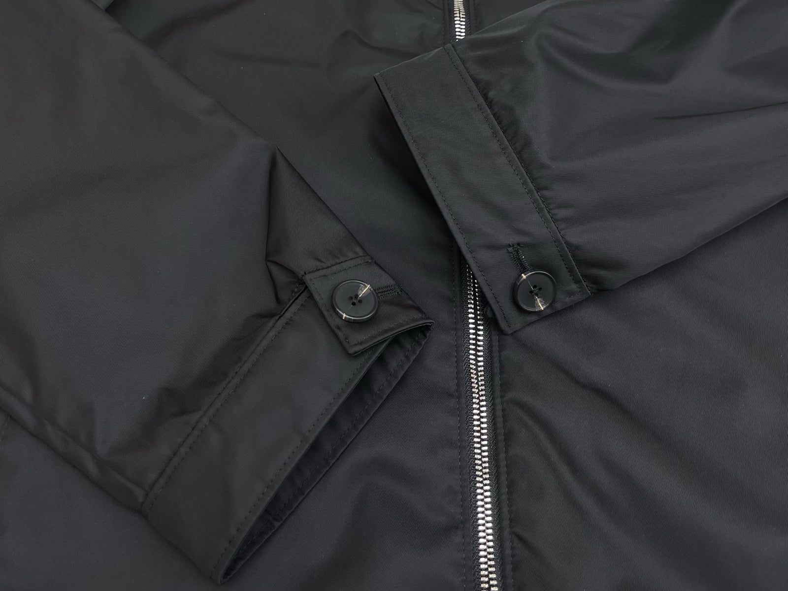 프라다 리나일론 후드 블루종 자켓