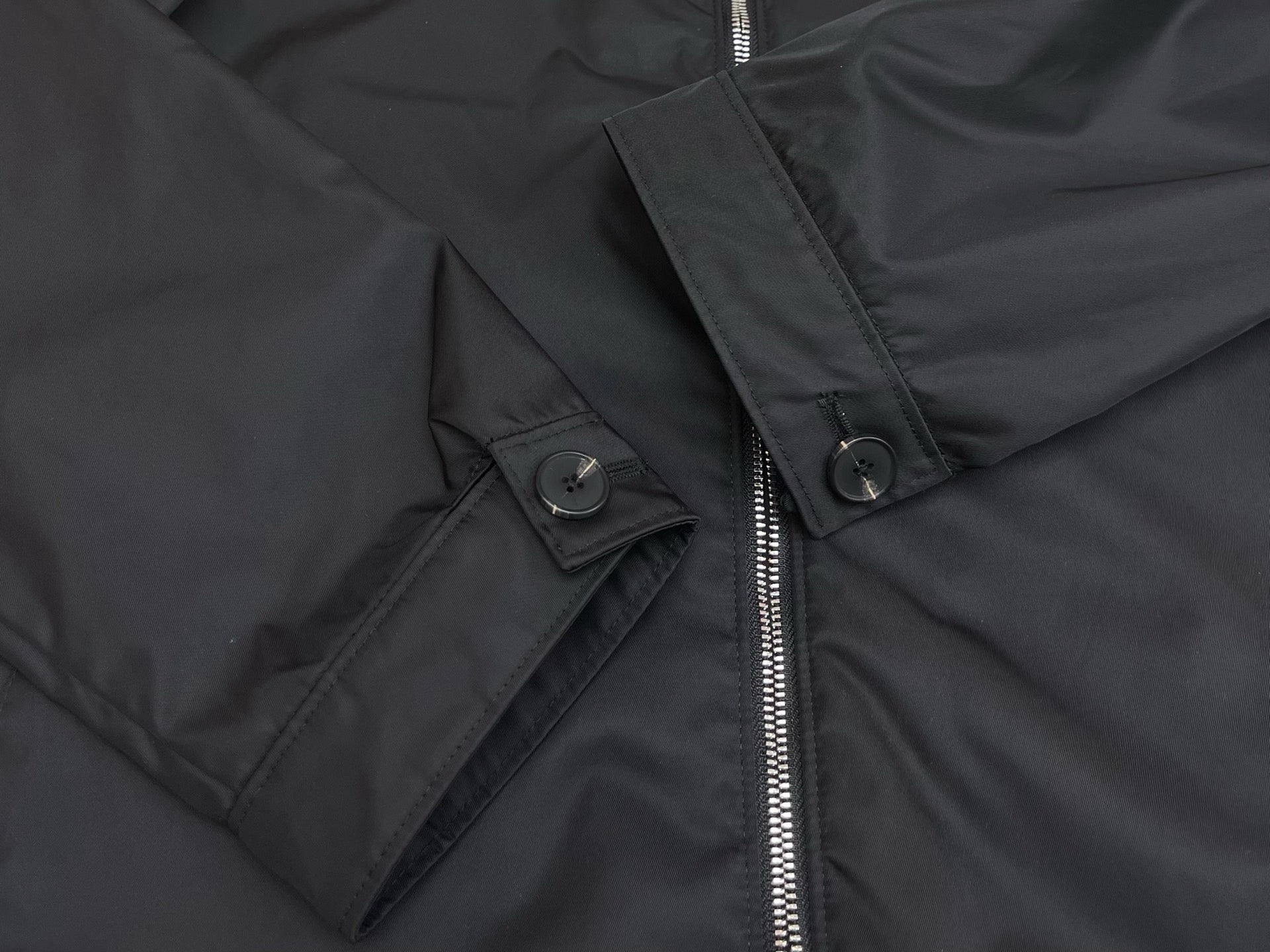 프라다 리나일론 후드 블루종 자켓