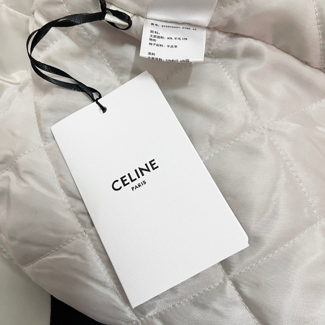 셀린느 로고 바시티 자켓