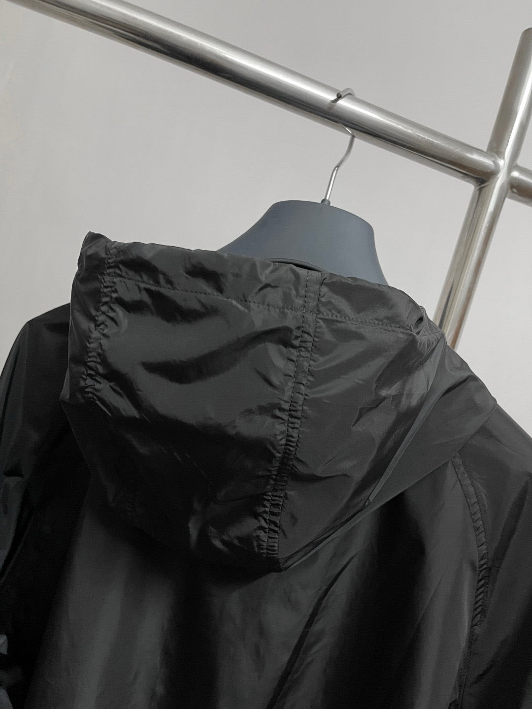 버버리 체커 테이프 나일론 후드 자켓