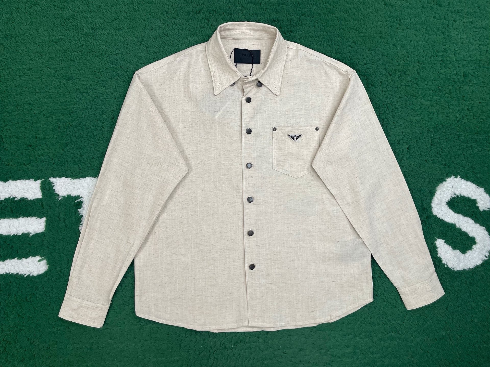 프라다 샴브레이 셔츠