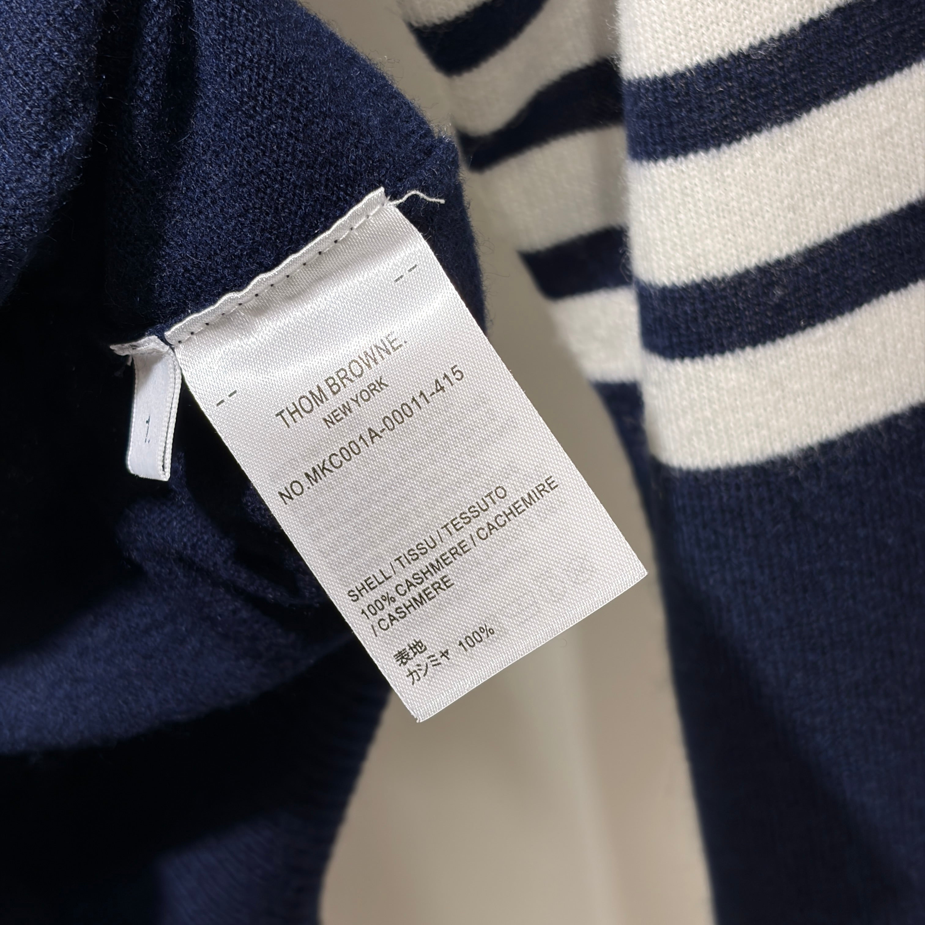 1% 톰브라운 캐시미어 가디건