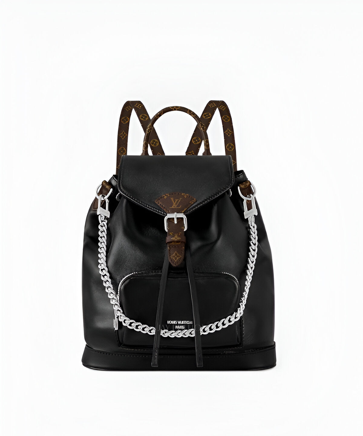 루이비통 몽수리 바이브 백팩 PM 모노그램 캔버스와 부드러운 가죽 플랩, 드로스트링 여밈이 조화를 이루는 모던한 감각의 미디움 사이즈 백팩