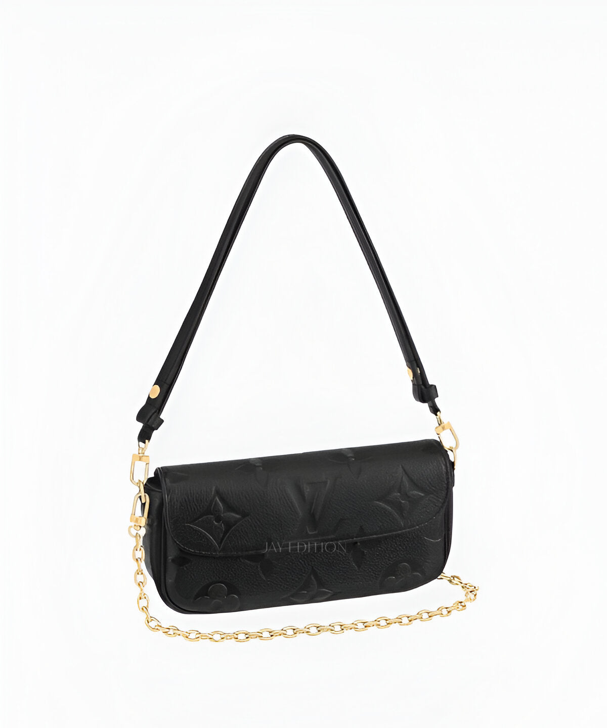 루이비통 아이비 WOC 앙프렝뜨 미니백 앙프렝뜨 가죽 모노그램 체인 스트랩 디테일