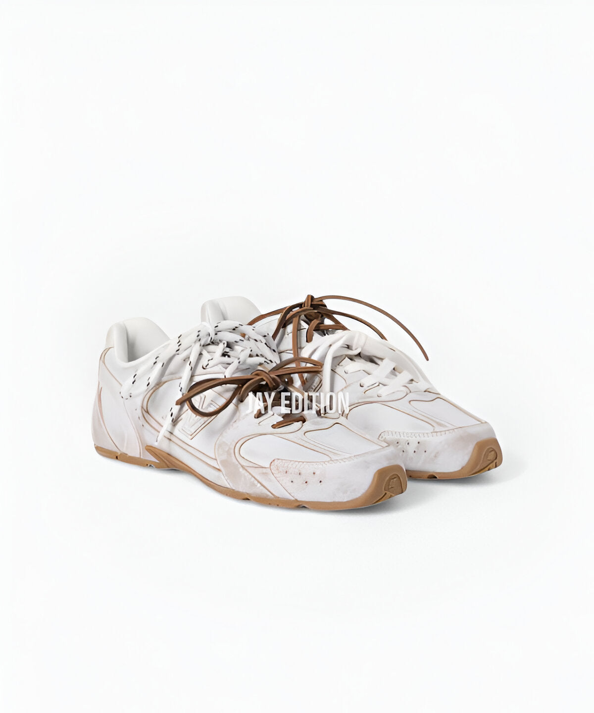 미우미우 X 뉴발란스 530 SL 가죽 스니커즈 화이트 가죽과 미우미우 감성이 담긴 협업 디자인