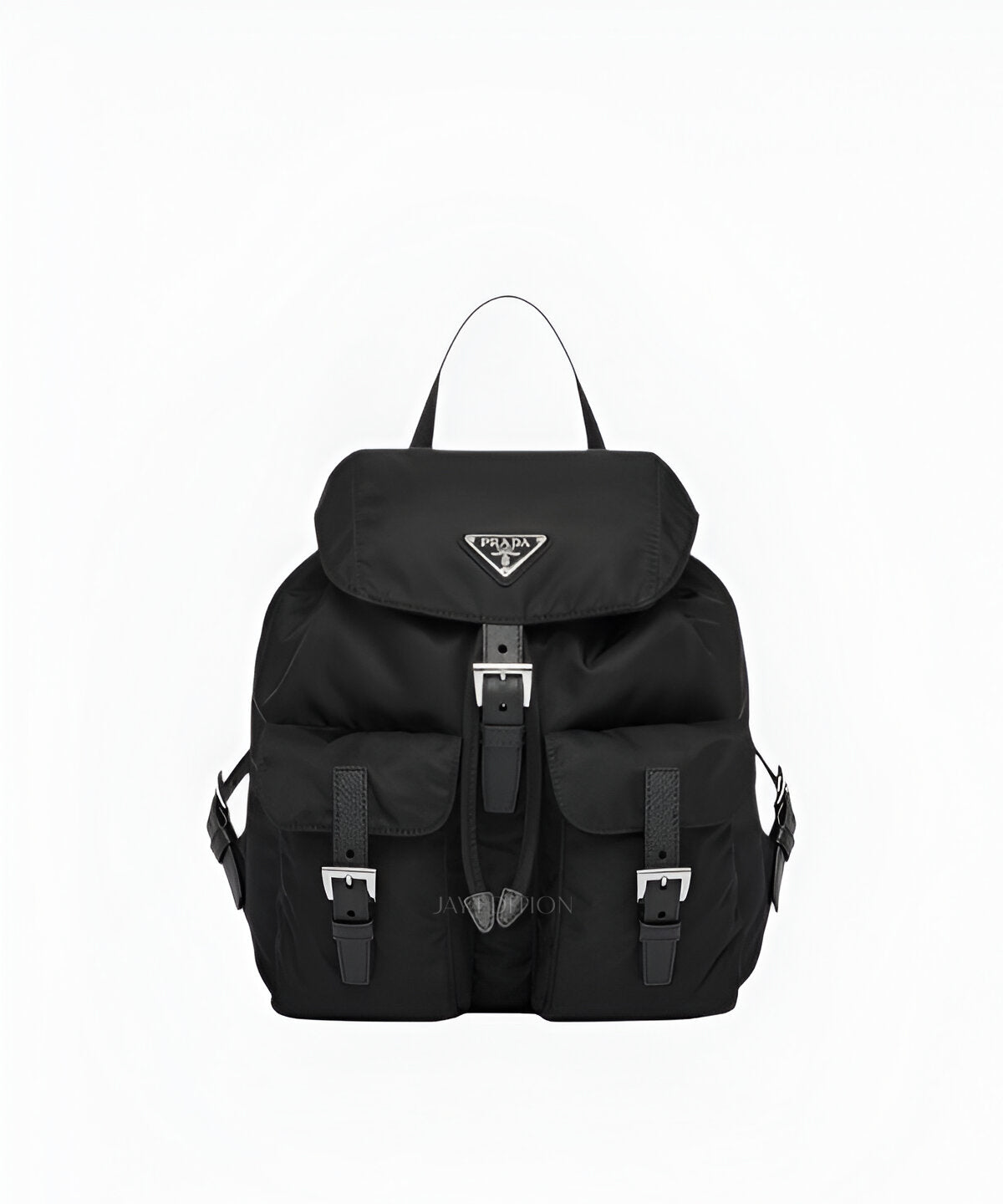프라다 리나일론 백팩 스몰 블랙 컬러 미니 사이즈 삼각 로고 디테일