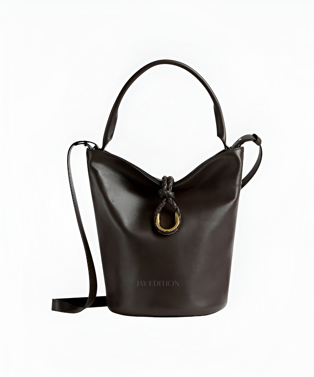 보테가 베네타 리베르타 버킷백 매듭 코일 잠금 버킷 디자인